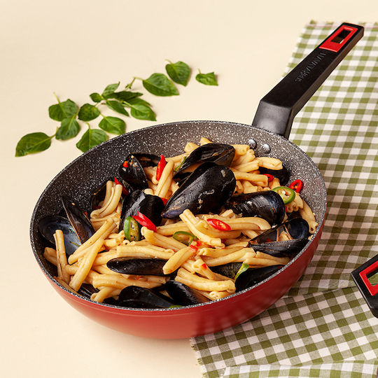 Nava Taurus Wok από Αλουμίνιο με Επίστρωση από Πέτρα 28cm