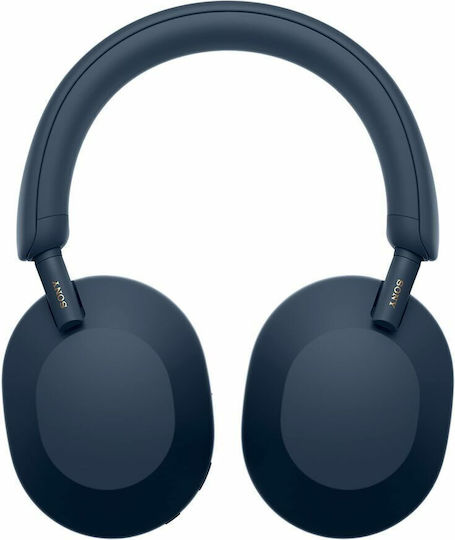 Sony WH-1000XM5 Безжични / Жични Over Ear Слушалки с 30 часа Работа и Бързо Зареждане Midnight Blue