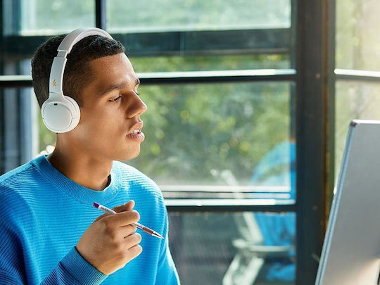 Edifier WH500BT Fără fir / Cu fir Over Ear Căști cu 40 ore de Funcționare și Încărcare Rapidă Albe