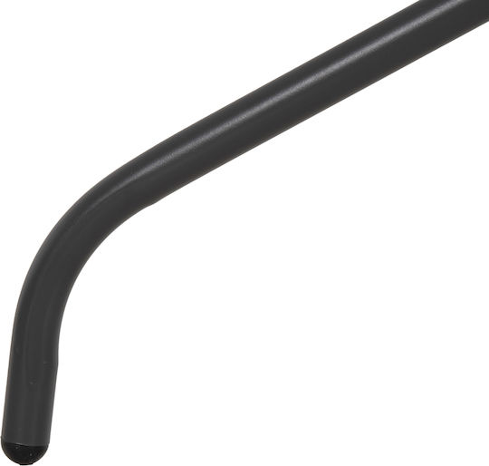 Masă Pentru Spații Exterioare Mici Metalică Cu Suprafață Din Sticlă Gri 80x80x71cm
