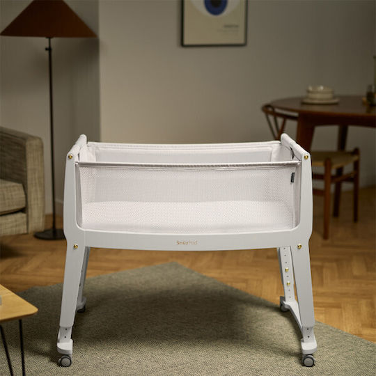 Snuz Λίκνο Snuzpod Studio Paris με Στρώμα και Πλαϊνό Άνοιγμα White