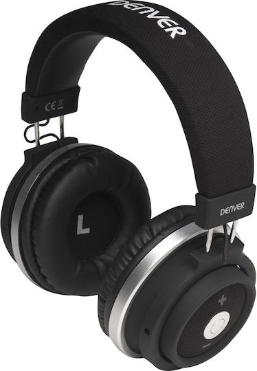 Denver BTH-250 Bluetooth Wireless On Ear Headphones with 6 hours of Operation Black
