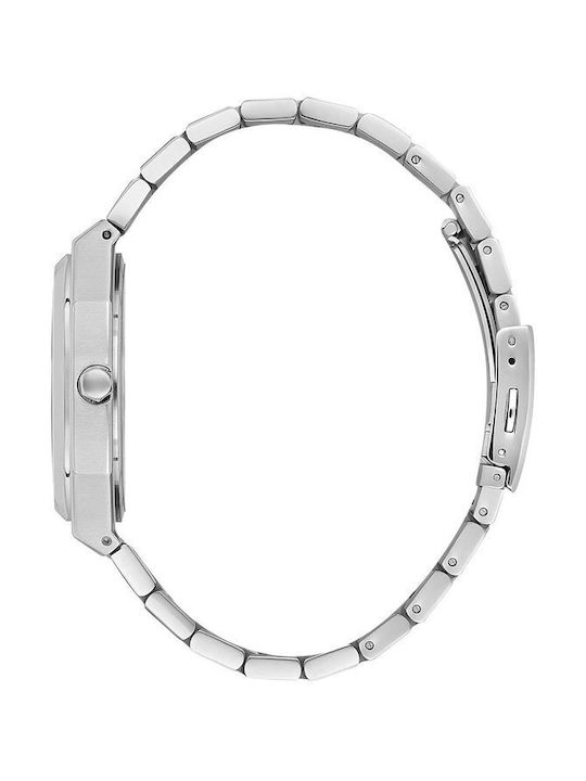 Beverly Hills Polo Club Uhr Batterie mit Silber Metallarmband