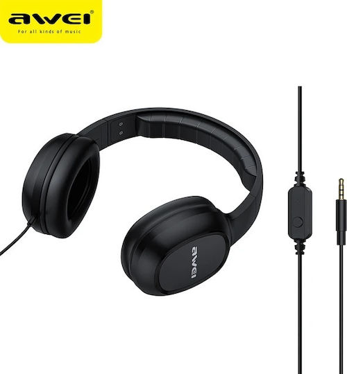 Awei Безжични / Жични On Ear Слушалки Черни
