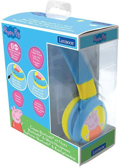 Lexibook Peppa Pig Безжични / Жични On Ear Слушалки с 60 часа Работа Светлосини