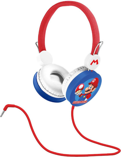 OTL Super Mario Kids Core Ενσύρματα Παιδικά On Ear Ακουστικά Πολύχρωμα