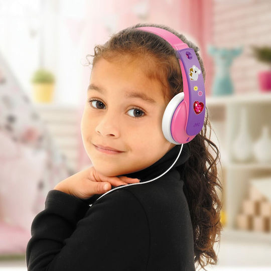 JVC HA-KD7 Wired On Ear Headphones Pink