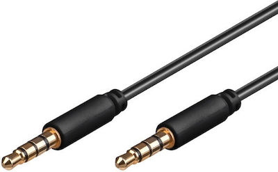 Goobay Καλώδιο TRRS 3,5 mm Stecker - 3,5 mm Stecker Schwarz 1m (63826)