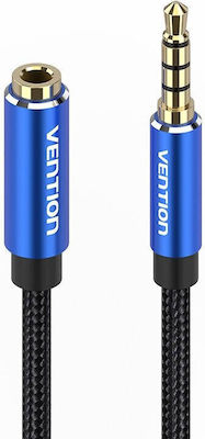 Vention TRRS 3.5mm male - 3.5mm female Cable Blue 5m