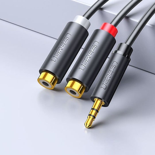 Ugreen 3.5mm Jack Cable 3.5mm Male - 2x RCA Male Gray 0.25m 10547