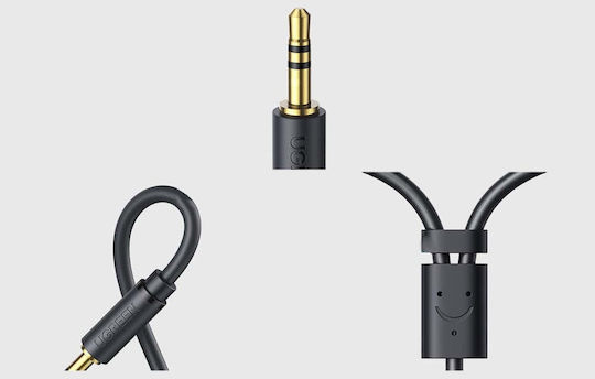 Ugreen 3.5mm Jack Cable 3.5mm Male - 2x RCA Male Gray 0.25m 10547