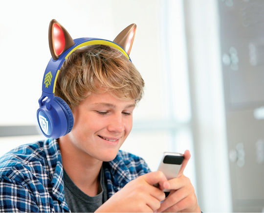 Lexibook Paw Patrol Wireless / Wired On Ear Headphones with 100 hours of Operation Blue