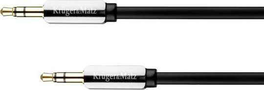 Kruger & Matz 3.5mm Jack Cable Male - 3.5mm Male Silver 1.8m KM0313