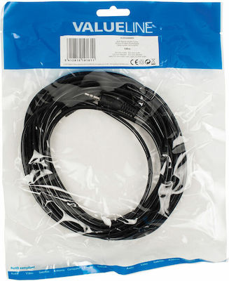 Valueline Cablu 3,5 mm de sex masculin - 3,5 mm de sex masculin Negru 5m (VLAP22000B5.00)