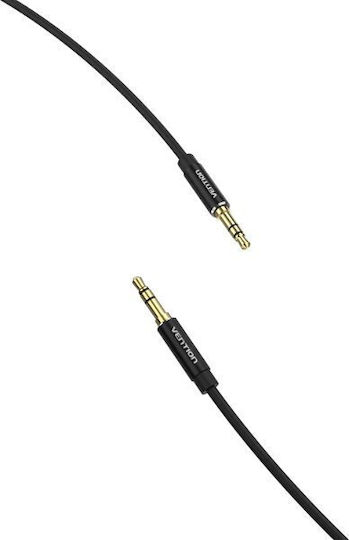 Vention 3.5mm Male To 3.5mm Male Black 5m Audio Cable With Gold Plated Terminals BAXBJ