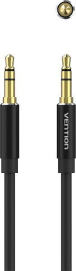 Vention 3.5mm Male To 3.5mm Male Black 5m Audio Cable With Gold Plated Terminals BAXBJ