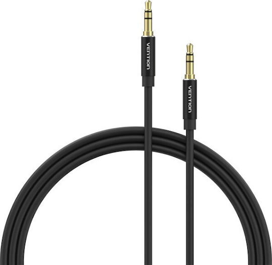 Vention 3.5mm Male To 3.5mm Male Black 5m Audio Cable With Gold Plated Terminals BAXBJ