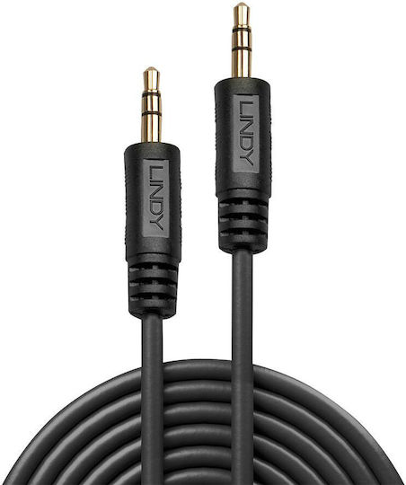 Lindy Cablu Audio 3,5 mm Male - 3,5 mm Male Negru 3m 35643
