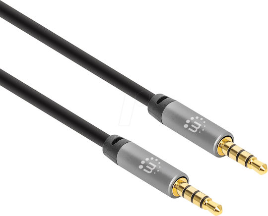 Manhattan Καλώδιο 3,5 mm Stecker - 3,5 mm Stecker Gray 2m (355995)