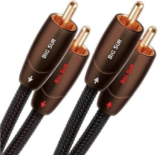 Audioquest Audio Cable 3.5mm Male - RCA Male Black 0.6m with Gold Plated Terminals Big Sur