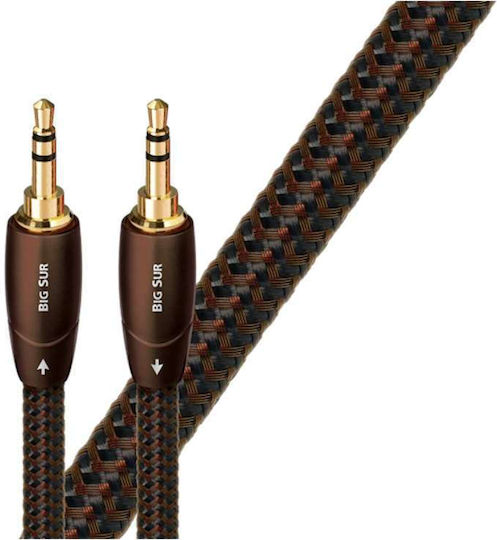 Audioquest Audioquest 3,5mm Klinkenkabel 3,5mm Stecker - 3,5mm Stecker Schwarz 2m mit Vergoldeten Anschlüssen Big Sur
