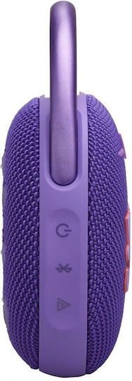 JBL Clip 5 Водоустойчиво Bluetooth високоговорител 7W с живот на батерията до 12 часа Лилав