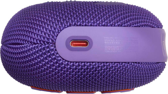 JBL Clip 5 Водоустойчиво Bluetooth високоговорител 7W с живот на батерията до 12 часа Лилав
