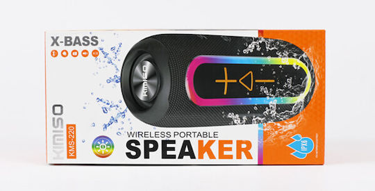 Kimiso KMS-220 Bluetooth Speaker 7W with Battery Life up to 2 hours Black