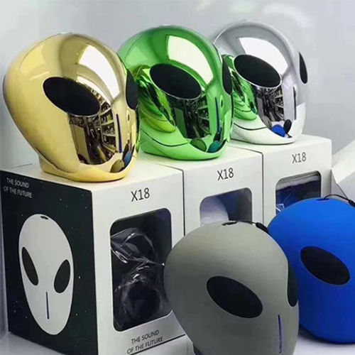 X18 Alien Ηχείο Bluetooth 10W με Διάρκεια Μπαταρίας έως 4.5 ώρες Χρυσό
