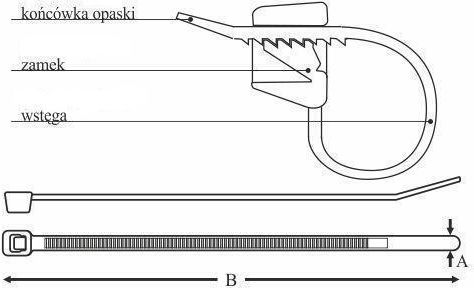 Elektro Plast Plastic Cable Ties 550mm x 8mm in Black Colour (50 pcs)
