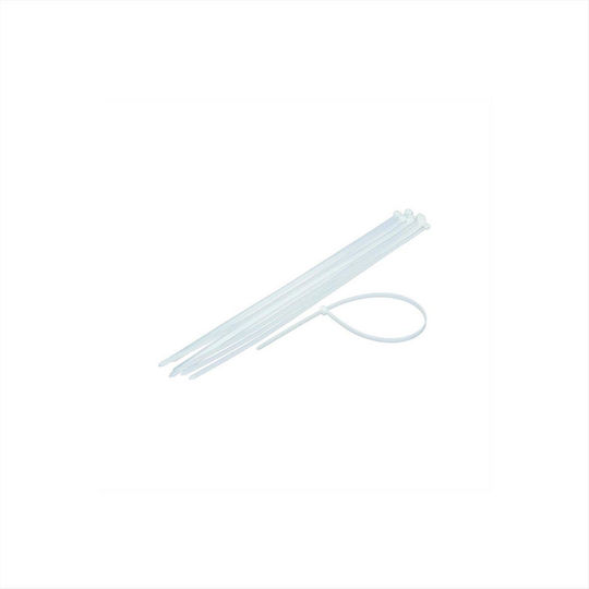 EM Group Plastic Cable Ties 98mm x 2.5mm in White Colour (100 pcs) (BMB1025/5203)