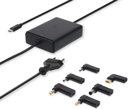 Nedis USB-C Universal Φορτιστής Laptop 65W 3A με Αποσπώμενο Καλώδιο Τροφοδοσίας