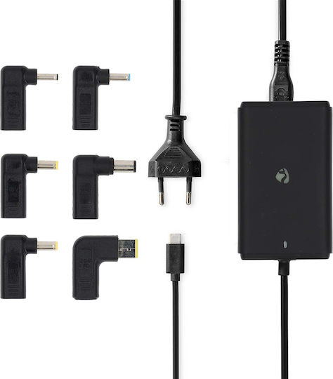 Nedis USB-C Universal Φορτιστής Laptop 65W 3A με Αποσπώμενο Καλώδιο Τροφοδοσίας
