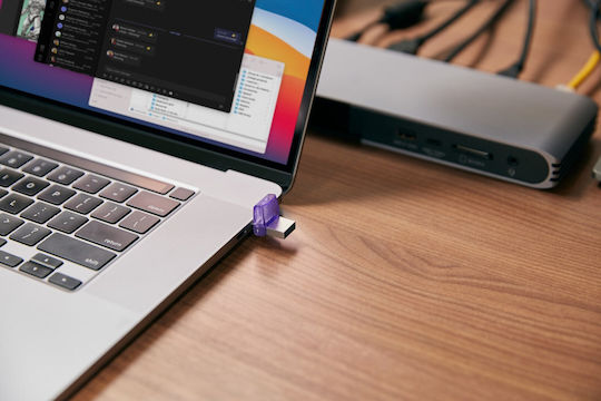 Kingston DataTraveler MicroDuo 3C 64GB USB 3.1 Stick with connection USB-A & USB-C Purple