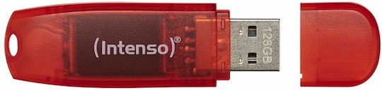 Intenso Rainbow Line 128GB USB 2.0 Stick Red