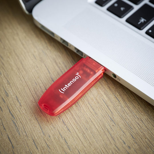 Intenso Rainbow Line 128GB USB 2.0 Stick Red