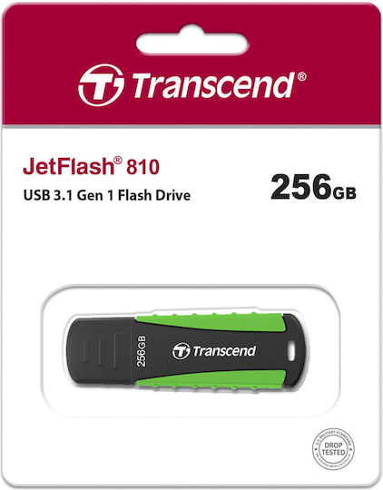 Transcend JetFlash 810 256GB USB 3.1 Stick Πράσινο