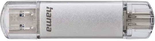 HAMA C-laeta 128GB USB 3.0 Stick Gray
