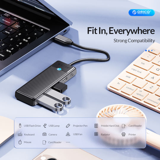 Orico USB 3.0 4-Port Hub with USB-C Connection