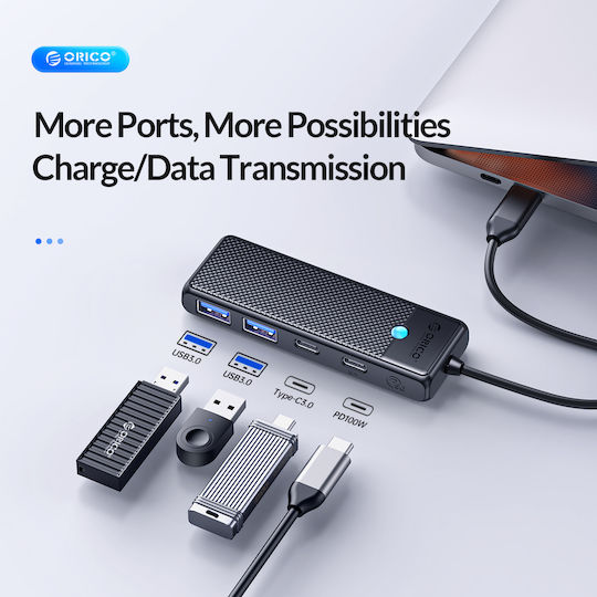Orico USB 3.0 4-Port Hub with USB-C Connection
