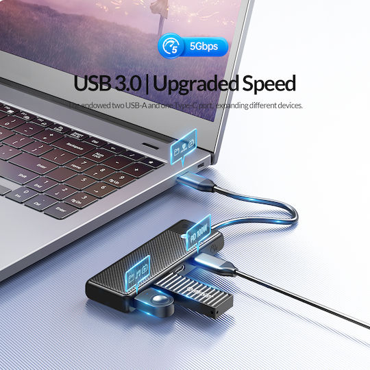 Orico USB 3.0 4-Port Hub with USB-C Connection