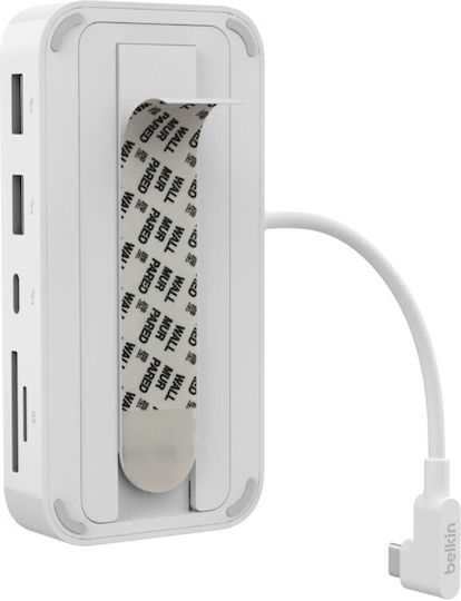 Belkin Hub USB 3 Porturi USB 3.2 cu Conectare USB-C Alb