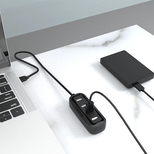 Vention Hub 4 Θυρών USB 2.0 με σύνδεση USB-A