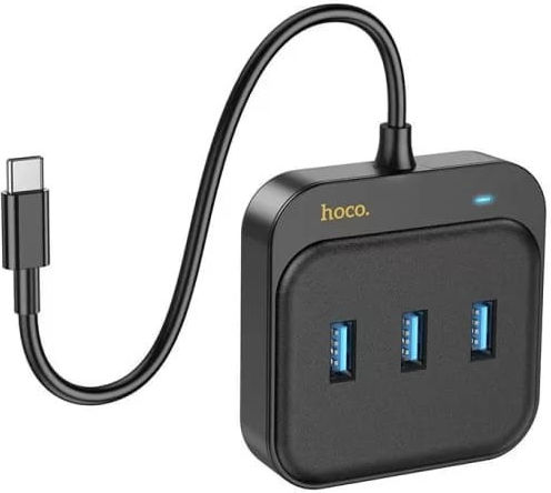 Hoco HB35 Hub 3 Θυρών USB 3.0 με σύνδεση USB-C / Ethernet