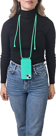 Silicone Case with Carryhang Lanyard for Samsung Galaxy A50, Galaxy A50s, Galaxy A30s - Blue
