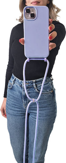 Silicone Case with Carrying Cord Carryhang Sonique Xiaomi Xiaomi 14 Lilac