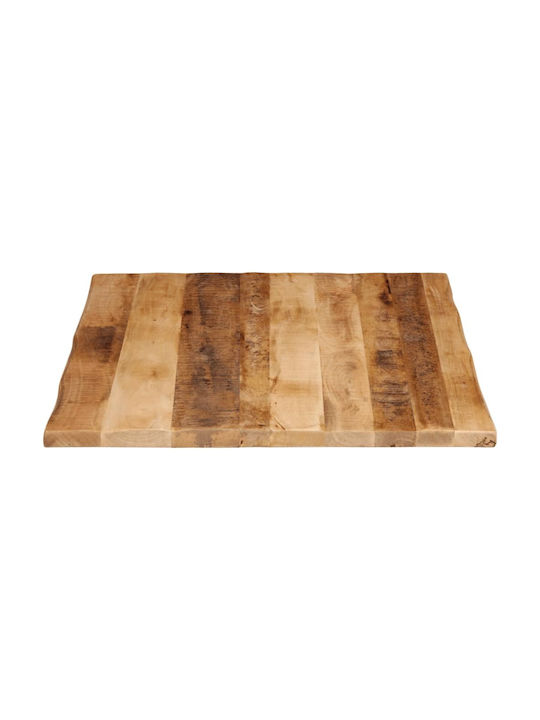 vidaXL Square Table Surface made of Solid Wood Mango 110x80x2.5cm 370677 1pcs