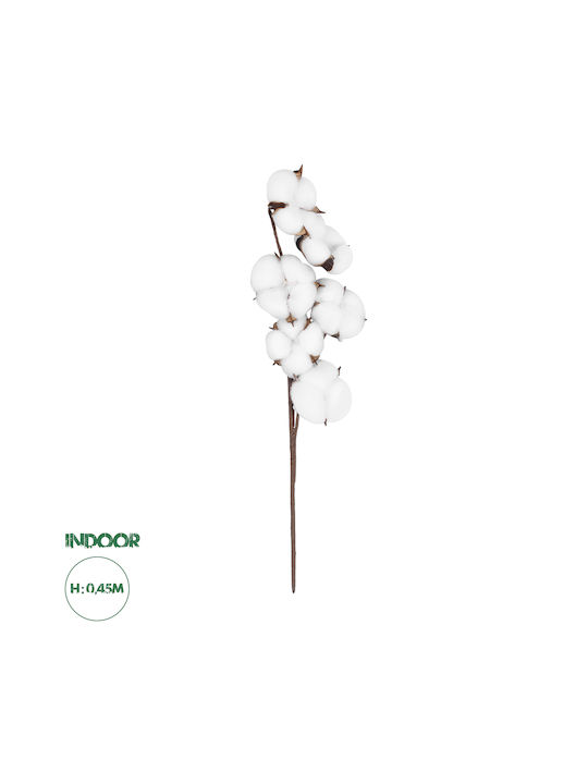 GloboStar Artificial Decorative Branch White 45cm 1pcs