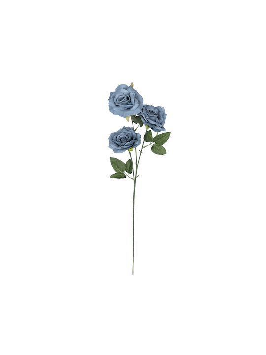 Decorative Artificial Flower Rose Gray 66cm GloboStar
