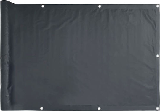 vidaXL Πανί Σκίασης Γκρι σε Ρολό με Επίστρωση PVC 0.75x6m